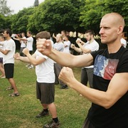 Letní škola „Pecínov“_Sifu Roman Lázeňský a Jiří Schwertner